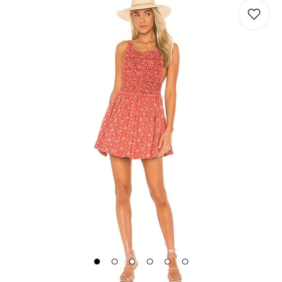 Free People Dresses & Skirts - Free People Floral Print Petunia Poppy Combo Texture Piecing Front Scoop Crissc